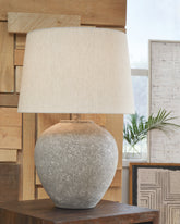 Tampa Furniture Outlet Lutz - Ashley Furniture - Dreward Lighting - Table Lamp (Set of 2) / Distressed Gray - L235694X2